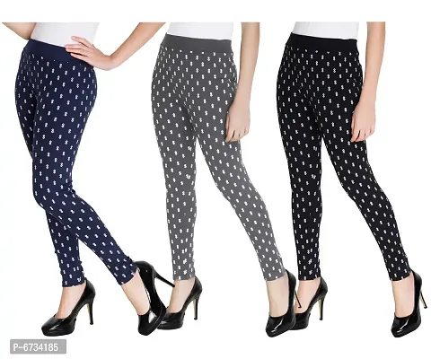 Buy Just Live Fashion Womens Diamond Printed Ankle Length Stretchable Tights  Combo Pack of 3 Online In India At Discounted Prices