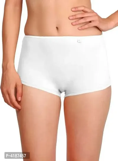 Stretchable Spandex Soft Cotton Lycra Boy Shorts Panties-thumb0