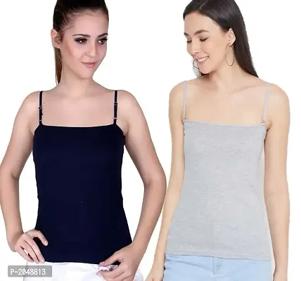 Slim Fit Sleeveless Cotton Camisole Sando for Women's  Girl's