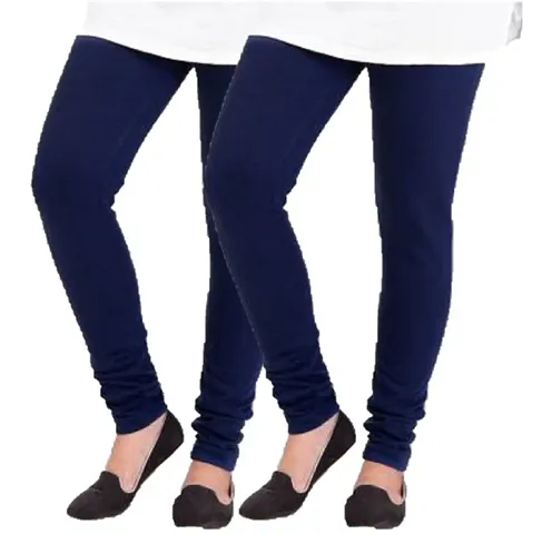 Trendy Women's Solid Woolen Leggings