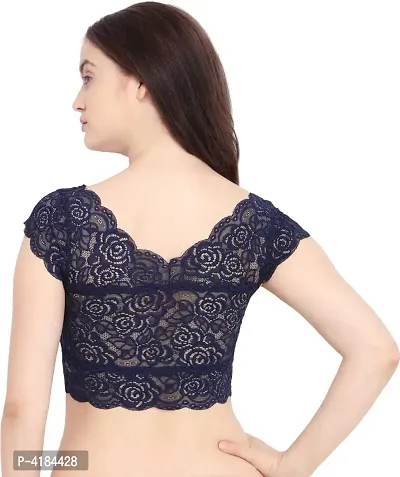 Women's Seamless Padded Non Wired Bra (Net Blouse)-thumb2