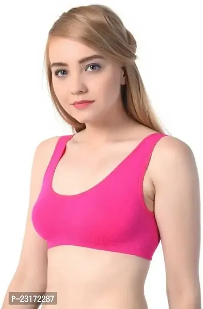 Women, Girls Sports/Sleep Non Padded Bra-thumb4