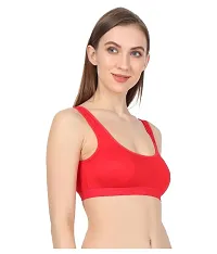 Women, Girls Sports Non Padded Bra Pack Of 3-thumb1