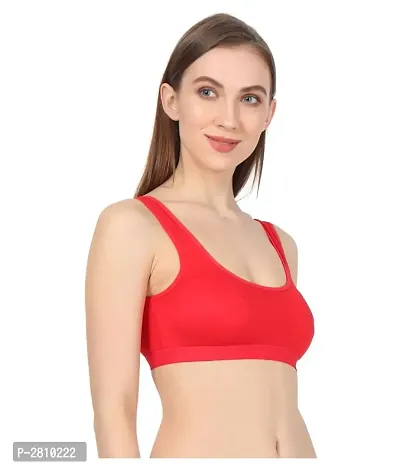 Women, Girls Sports Non Padded Bra Pack Of 3-thumb2