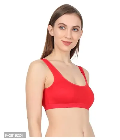 Women, Girls Sports Non Padded Bra Pack Of 3-thumb2