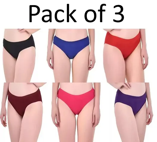 Women Hipster Panty (Pack of 3)