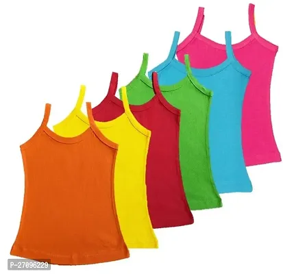 Girls Cotton Blend  Camisole PACK OF 6-thumb0