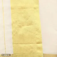 Kerala Cotton Blend Kasavu Saree with Blouse piece-thumb3
