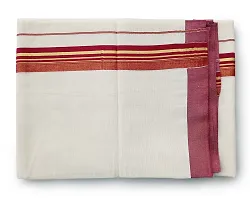 VT  Mens Cotton Dhoti  4.00 Meter Maroon-thumb1