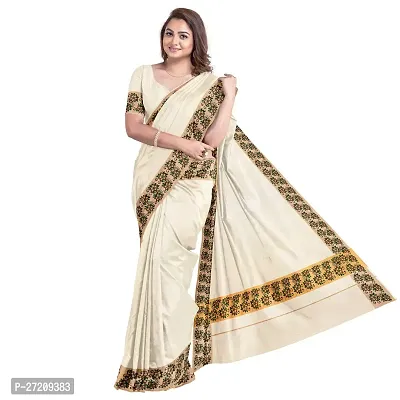 Women's Jari Upper Print Saree