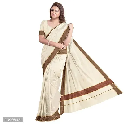 Women's Jari Upper Print Saree-thumb0