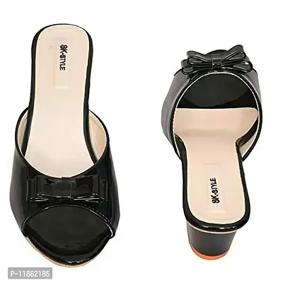 SK-STYLE Women and Girls Casual Formals Block Heel Sandals-thumb5