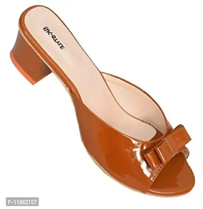 Women Heel Sandal for Girl SK-Style Tan