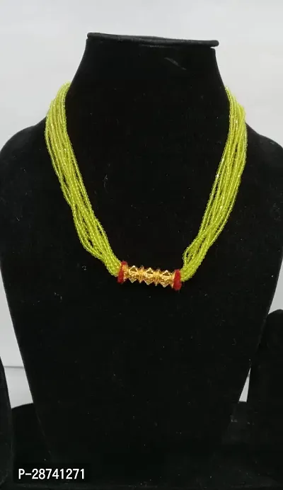 Stylish Yellow Alloy Open Agate Chains For Women