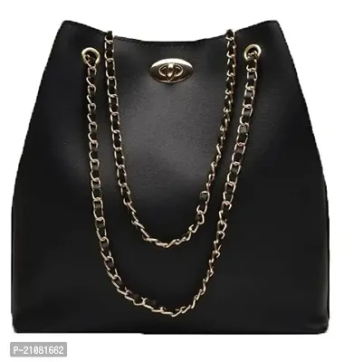 Stylish Black Nylon Self Pattern Handbags For Women-thumb0
