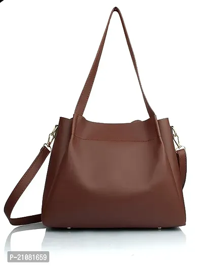 Stylish Tan Nylon Self Pattern Handbags For Women-thumb0