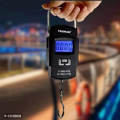 Electronic Portable Fishing Hook Type Digital LED Screen Luggage Weighing Scale, 50 Kg Pack Of 1