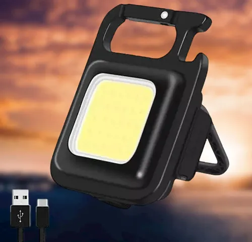 LED Keychain Light Mini Flashlight Multifunctional Small Emergency Pocket Light