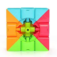 Speed Cube 3 x 3 Sticker-Less 3 D Cube Puzzle Game for Beginners and Professionals -Multicolour-thumb2