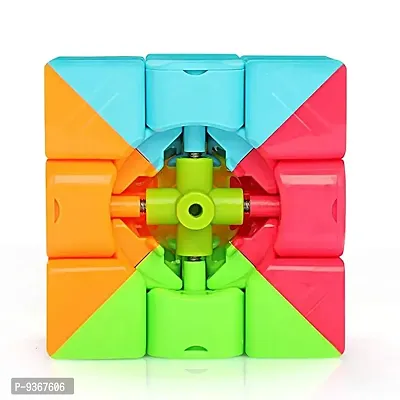 Speed Cube 3 x 3 Sticker-Less 3 D Cube Puzzle Game for Beginners and Professionals -Multicolour-thumb3