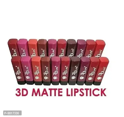 Trendy 3D Lips MIni Matte Lipstick Pack of 20 (Random Shades)-thumb0