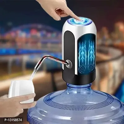 Water Bottle Pump Heavy Duty USB Charging Automatic Water Drinking Dispenser Portable Electric Water Bottle Pack Of 1-thumb0