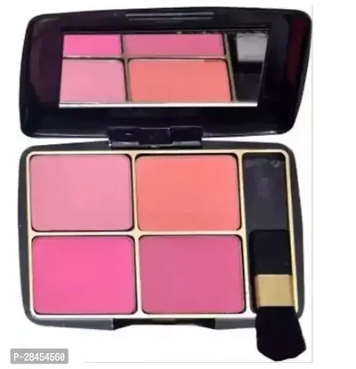 Blush 4 Multicolor Shades Ultra Blusher, Face Makeup Palette 4 Color-thumb0