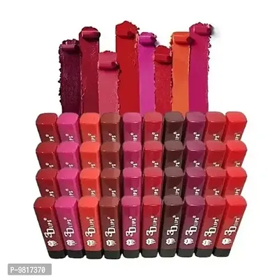 Trendy 3D Lips MIni Matte Lipstick Pack of 40 (Random Shades)-thumb0