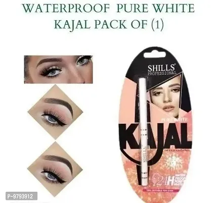 Shills Professional Pure White Kohl And Kajal Auto Eye Pencil - 0.35 Grams-thumb0