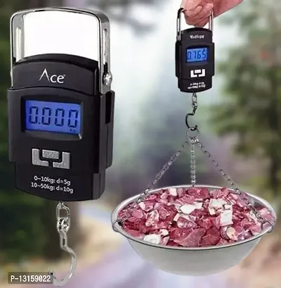 Hanging Scale, LCD Screen 50Kg Weight Capacity Portable Electronic Digital Weight Scale-thumb0