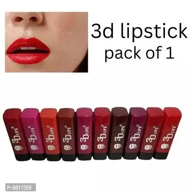 Trendy 3D Lips MIni Matte Lipstick Pack of 10 (Random Shades)-thumb0