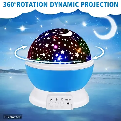 Premium Quality Star Master Rotating 360 Degree Moon Night Light Lamp Projector With Colors And USB Cable Lamp For Kids Room (Pack Of 1)