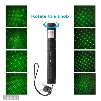 High Powered Military Burning Green Laser Pointer 650nm, Working Time Over 8000 Hours Rechargeable Green Laser-303 Pointer Party Pen Disco Light 5 Mile + Battery Shailputri (650 nm, Green)