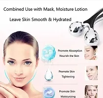 Face Body Roller Massager, 3D Roller Face Massager Y-Shape Face Lift Tool Firming Beauty Massage Body Face Massager -Silver-thumb1