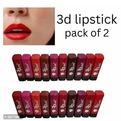 Trendy 3D Lips MIni Matte Lipstick Pack of 20 (Random Shades)