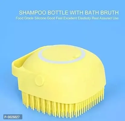 Bath Body Brush With Shampoo Dispenser (Random Color, Pack Of 1)-thumb0