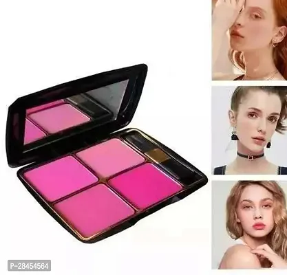 Blush 4 Multicolor Shades Ultra Blusher, Face Makeup Palette 4 Color-thumb0