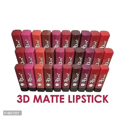 Trendy 3D Lips MIni Matte Lipstick Pack of 30 (Random Shades)-thumb0