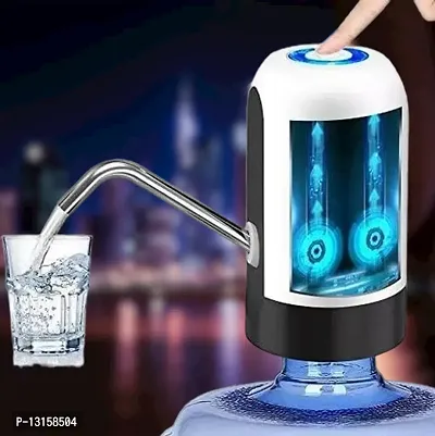 Water Bottle Pump Heavy Duty USB Charging Automatic Water Drinking Dispenser Portable Electric Water Bottle Pack Of 1-thumb0