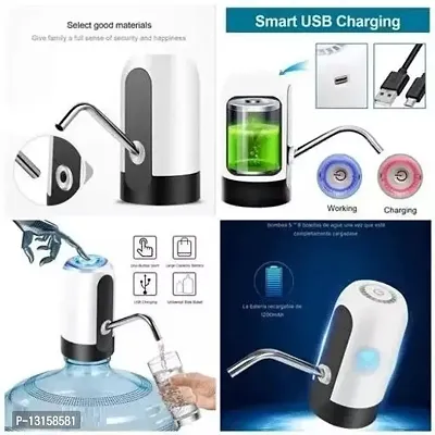 Automatic Wireless Water Can Dispenser Pump for 20 Litre Bottle C an, with 2 silicone pipe Water Dispenser Pump Pack Of 1-thumb3