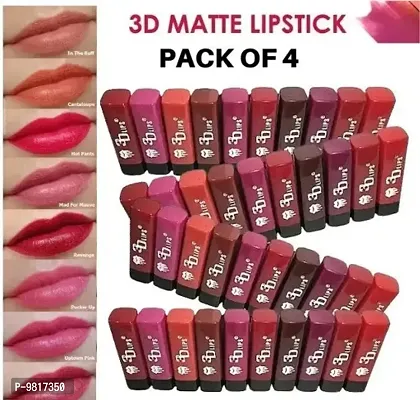 Trendy 3D Lips MIni Matte Lipstick Pack of 40 (Random Shades)