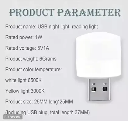 USB Mini Bulb Light With Connect All Mobile Wall Charger 2 LED Light-thumb3