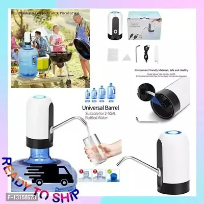 Automatic Wireless Water Can Dispenser Pump for 20 Litre Bottle C an, with 2 silicone pipe Water Dispenser Pump Pack Of 1