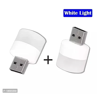 USB Night Lights Portable Home USB Atmosphere Lights LED Plug In Bulbs LED Toilet Bedroom Lights Bulb For Bathroom Car Nursery Kitchen, Warm White 2 LED Light