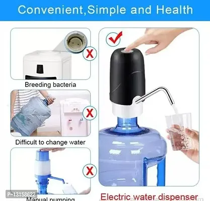 Water Bottle Pump Heavy Duty USB Charging Automatic Water Drinking Dispenser Portable Electric Water Bottle Pack Of 1-thumb4