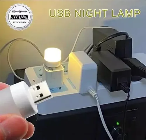 USB Mini Bulb Light With Connect All Mobile Wall Charger 1 LED Light