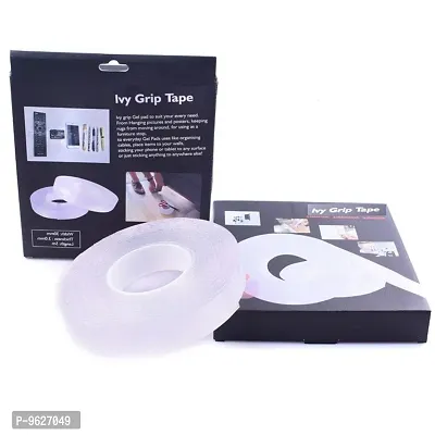 Double Sided Tape Heavy Duty - Multipurpose Removable Traceless Mounting Adhesive Tape For Walls,Strong Sticky Strips Grip Tape Tap ( Pack Of 1 )-thumb0