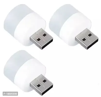 USB Mini LED Night Light Cool White USB-Pack Of 3 LED Light