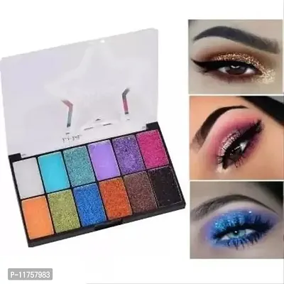 Trendy 12 Color Glitter Eyeshadow Pack Of 1-thumb0