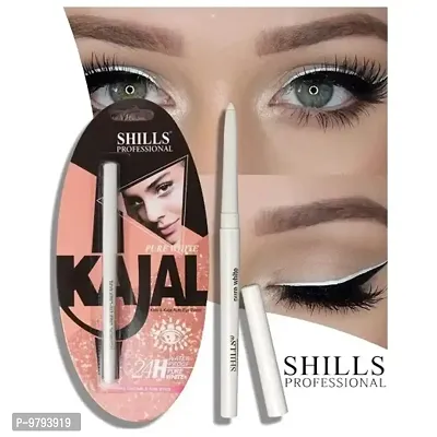 Shills Professional White Kohl And Kajal Auto Eye Pencil- 0.35 Grams-thumb0